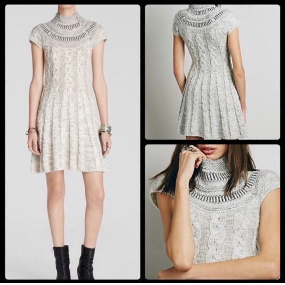 Free People Nordic Nights Sweater Dress (gray) - Picture 2 of 4